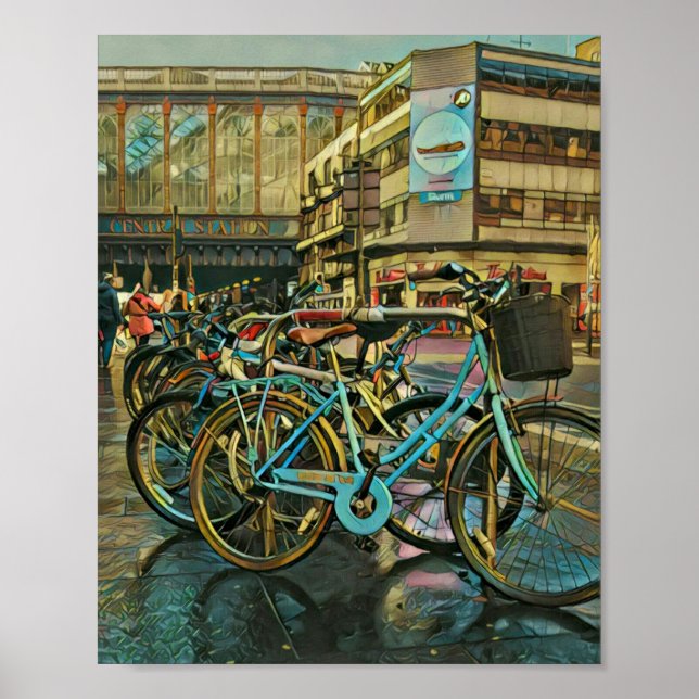 Cyclist gifts for dad poster (Front)