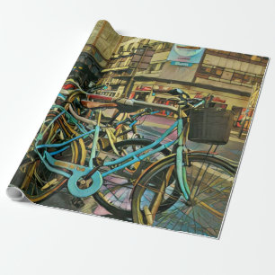 Cyclist gifts for dad wrapping paper