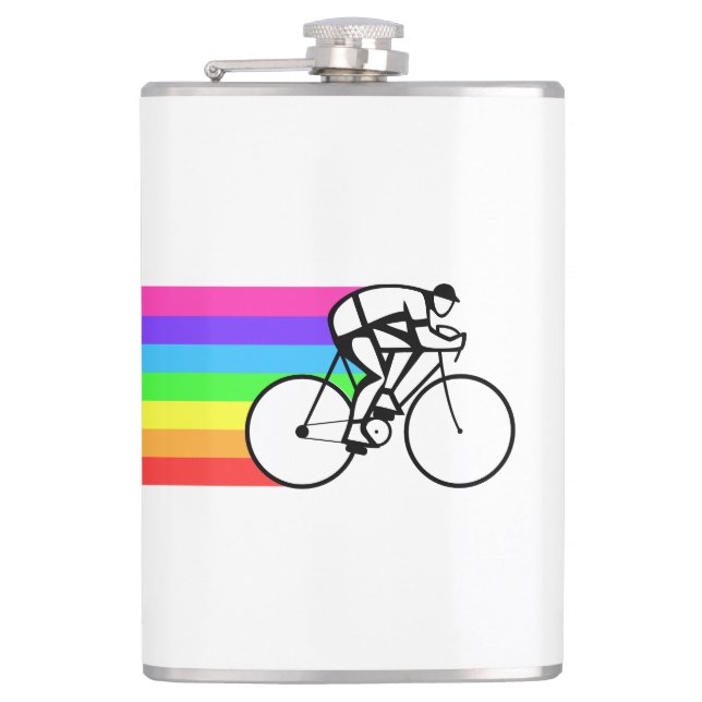 Cyclist Hip Flask (Front)