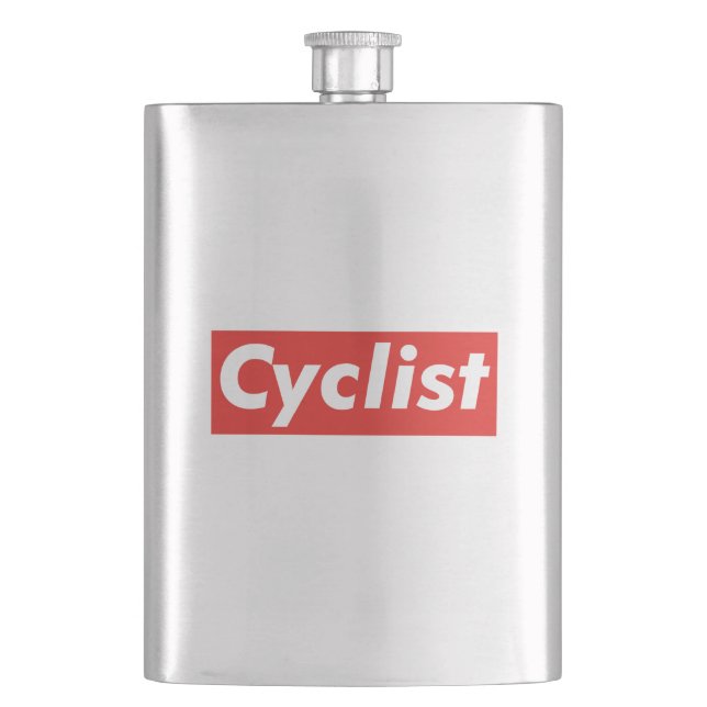 Cyclist Hip Flask (Front)