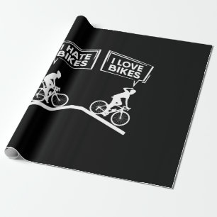 Cyclist I Love Bikes Wrapping Paper