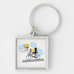 Cyclist Key Ring
