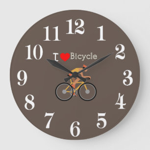 Cyclist large clock