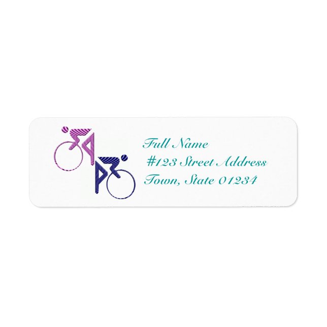 Cyclist Mailing Labels (Front)