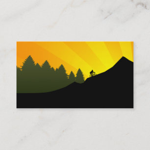 cyclist : mountain rays : business card