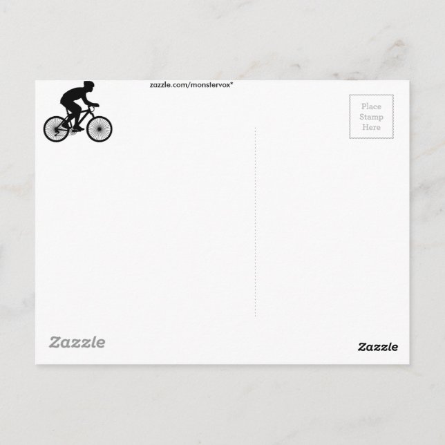 Cyclist Postcard (Back)