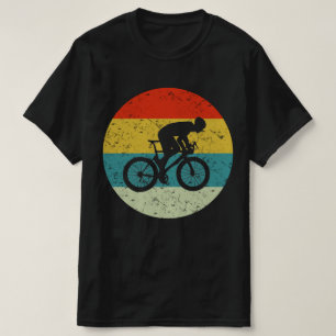 cyclist retro vintage  silhouette 70s T-Shirt