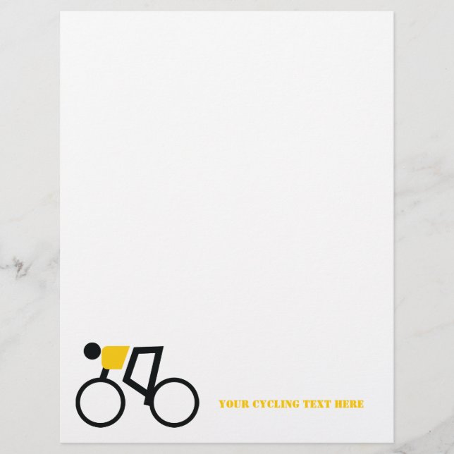 Cyclist riding his bicycle custom flyer (Front)