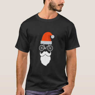 Cyclist Santa Cycling Enthusiast Bicycle Lovers Gi T-Shirt