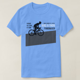 Cyclist Silhouette, Charity Bike-a-Thon Event T-Shirt