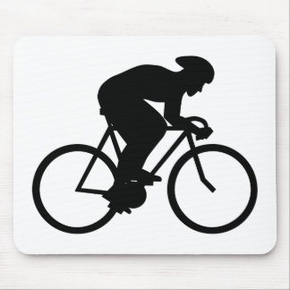 Cyclist Silhouette. Mouse Mat