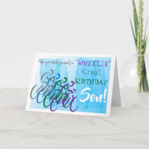Cyclist Son Birthday Card