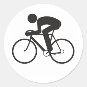 Cyclist-T Classic Round Sticker