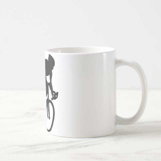 cyclist tour de france racing bike coffee mug (Right)
