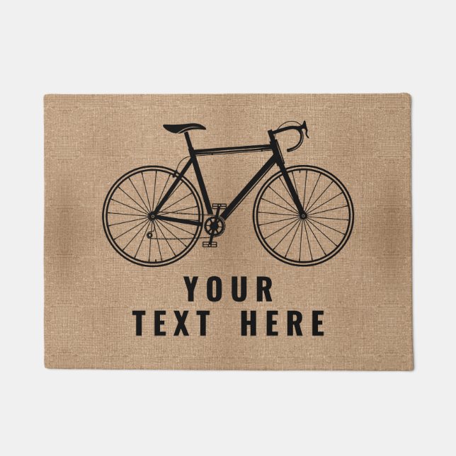 Cyclist Welcome for Home Customisable Bike Doormat (Front)