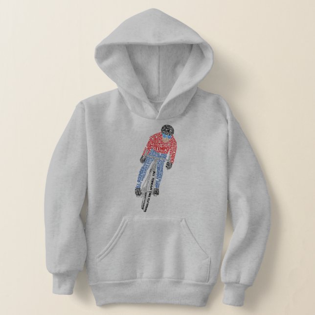 Cyclist Word Art Bicycle Bike (Laydown)