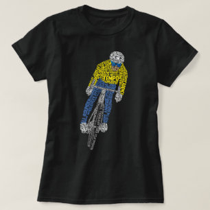 Cyclist Word Art Bicycle Bike T-Shirt