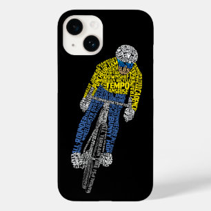 Cyclist Word Art Bicycle Cycling Case-Mate iPhone 14 Case