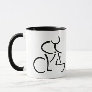 Cyclist Word Art Cycling Mug
