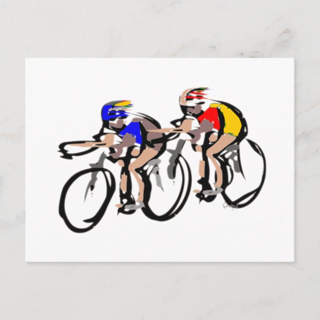 cyclists bagagelabel postcard (Front)
