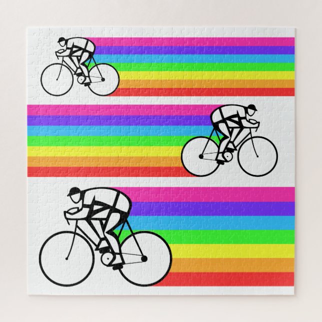Cyclists Jigsaw Puzzle (Vertical)