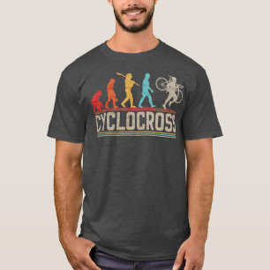 Cyclocross Bicycle Evolution of of Man Ride Gravel T-Shirt