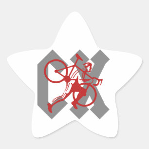 Cyclocross Star Sticker