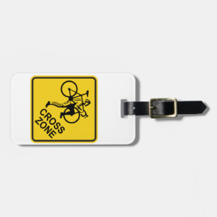 Cyclocross Zone Road Sign Luggage Tag