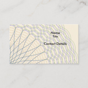 Cyclograph Guilloche Scalloped Rosette Business Card