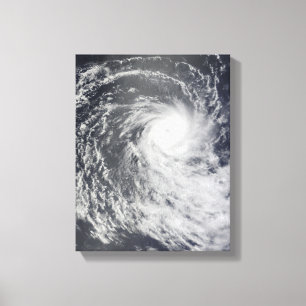 Cyclone Anja over the Southern Indian Ocean Canvas Print
