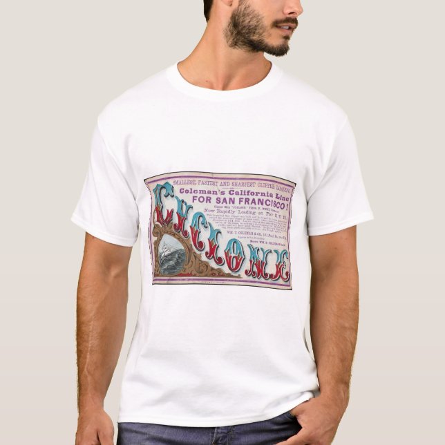 Cyclone Clipper sailing ships 1900 T-Shirt (Front)