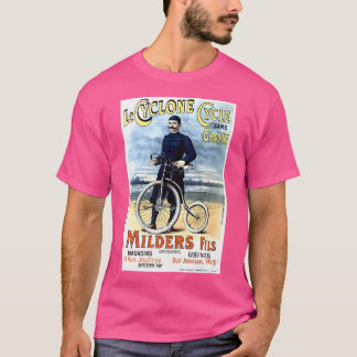 Cyclone Cycle Vintage Bicycle Advertising Print T-Shirt