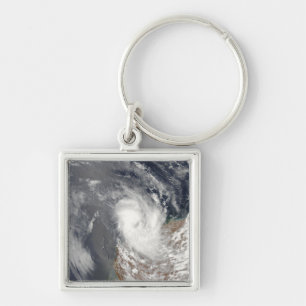 Cyclone Dominic off the shore of Western Austra Key Ring