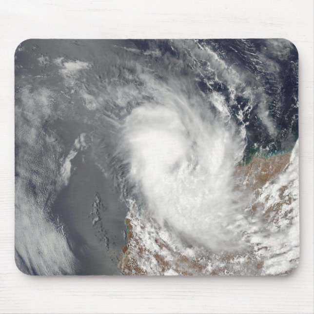 Cyclone Dominic off the shore of Western Austra Mouse Mat (Front)