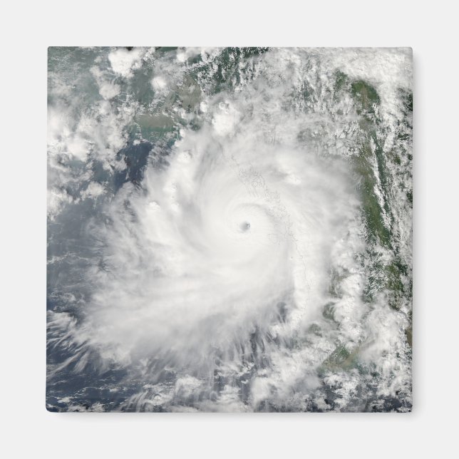 Cyclone Giri moves ashore over Burma Magnet (Front)
