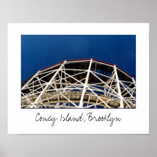 Cyclone Rollercoaster Poster