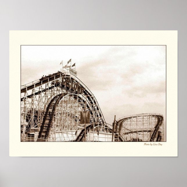 Cyclone Rollercoaster Poster (Front)