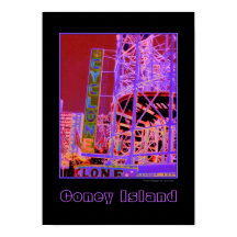 Cyclone Rollercoaster Psychedelic Poster