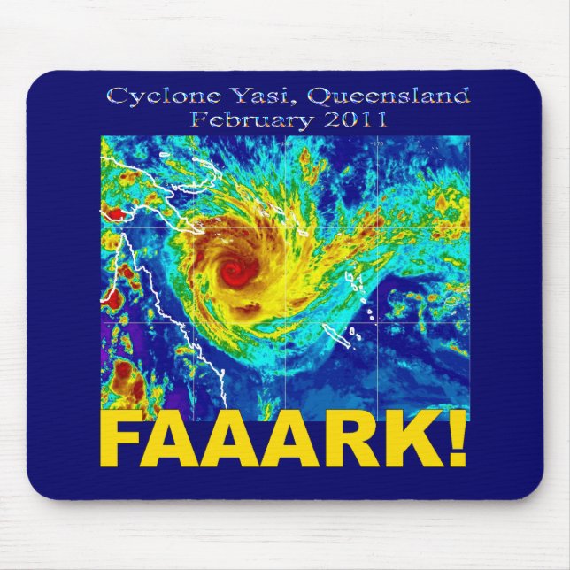 Cyclone Yasi, Queensland, February 2011 Mouse Mat (Front)