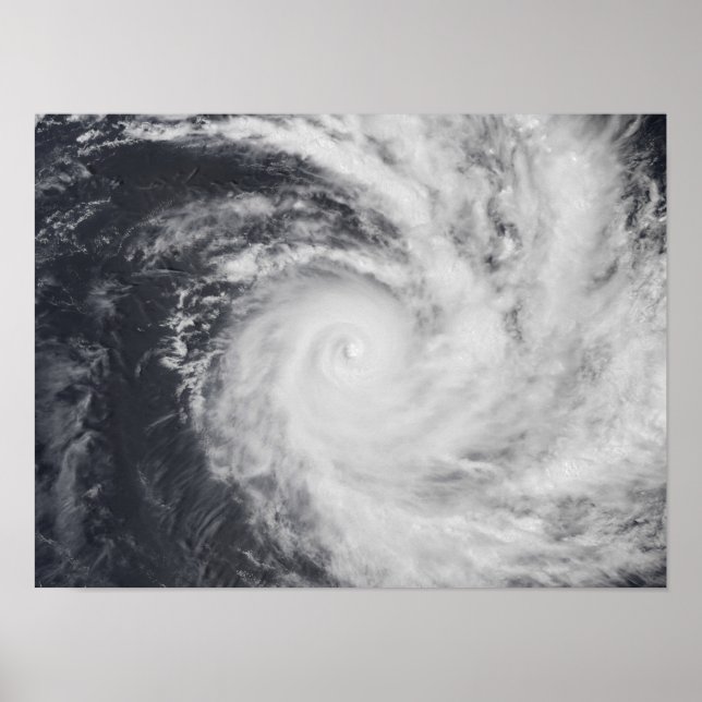 Cyclone Zoe in the South Pacific Ocean Poster (Front)