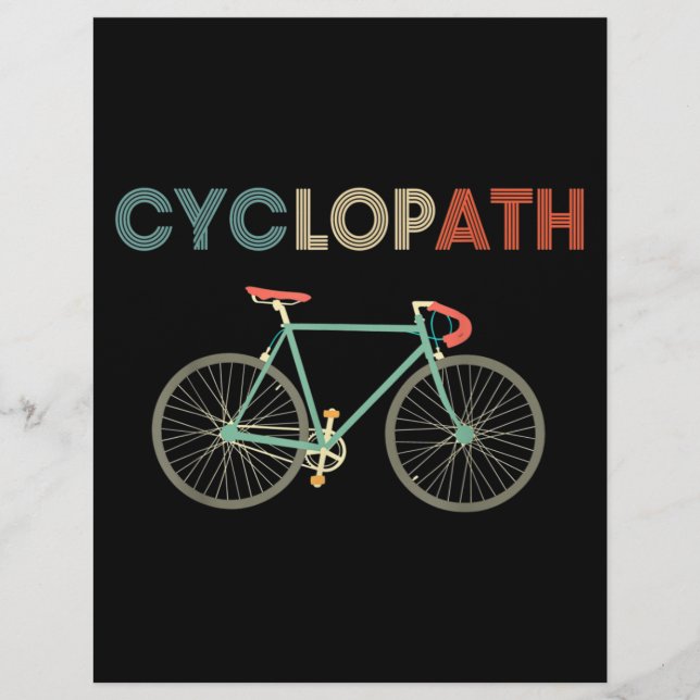 Cyclopath Funny Bicycle Cyclist Humour Flyer (Front)