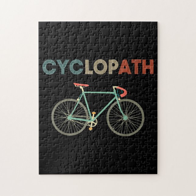 Cyclopath Funny Bicycle Cyclist Humour Jigsaw Puzzle (Vertical)