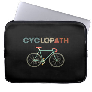 Cyclopath Funny Bicycle Cyclist Humour Laptop Sleeve