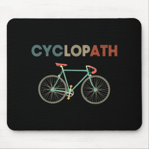 Cyclopath Funny Bicycle Cyclist Humour Mouse Mat