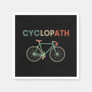Cyclopath Funny Bicycle Cyclist Humour Napkin