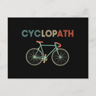 Cyclopath Funny Bicycle Cyclist Humour Postcard