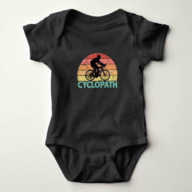 Cyclopath Funny Cycling Baby Bodysuit (Front)
