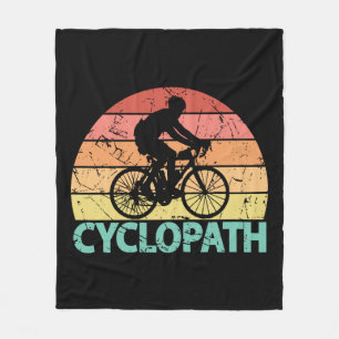 Cyclopath Funny Cycling Fleece Blanket