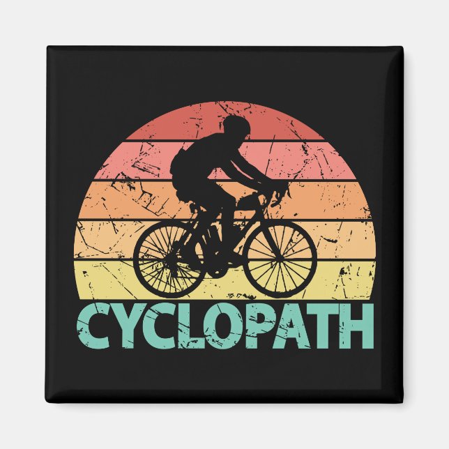 Cyclopath Funny Cycling Magnet (Front)