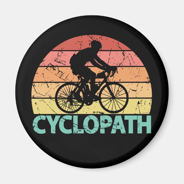 Cyclopath Funny Cycling Magnet (Front)